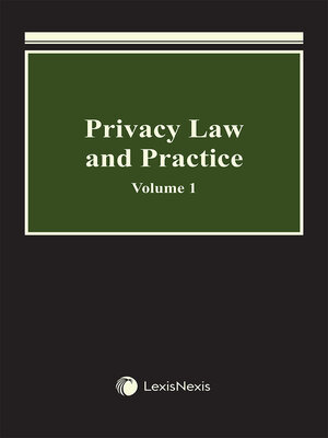 cover image of Privacy Law and Practice